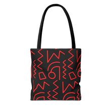 Load image into Gallery viewer, Black &amp; Red Tote Bag
