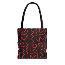 Load image into Gallery viewer, Black &amp; Red Tote Bag
