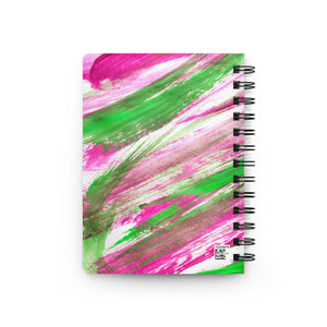 Pink & Green Brush Stokes Journal