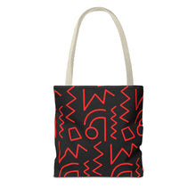 Load image into Gallery viewer, Black &amp; Red Tote Bag
